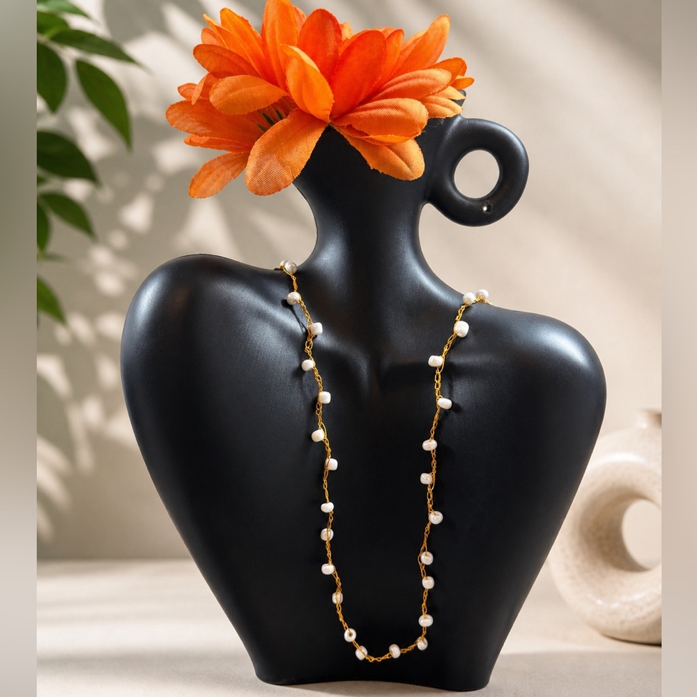 🪎 3/$30 Golden Pearl Necklace